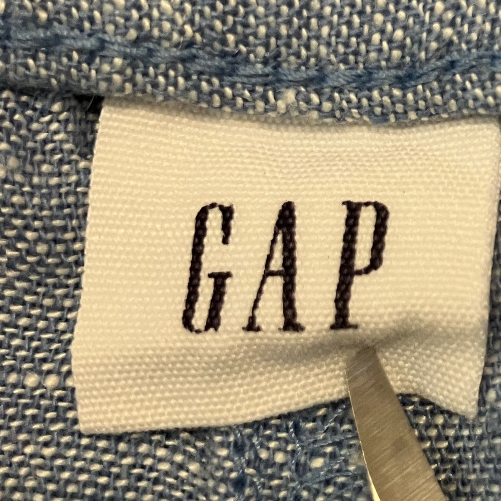 Gap Easy Pull On Shorts Indigo Blue Chambry Women’s Sz XL - Picture 7 of 9